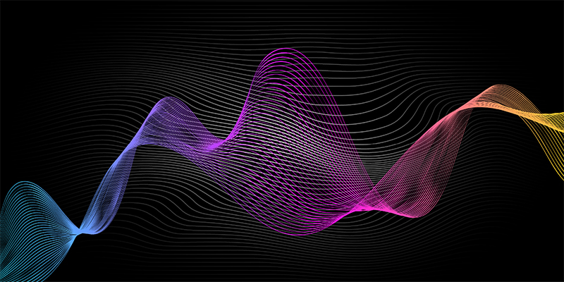 Sound waves illustration