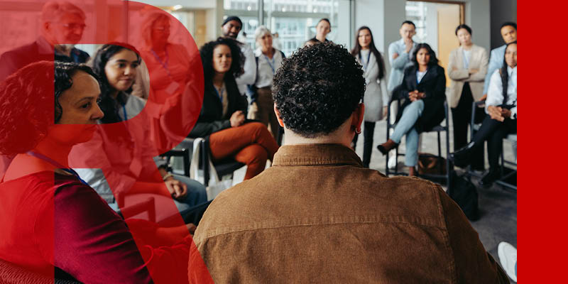 Group of people talking