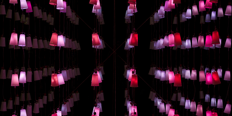 Light based art exhibition