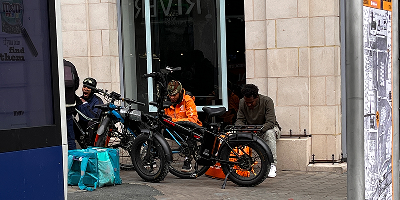 Couriers waiting