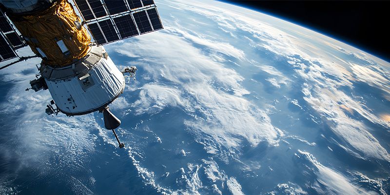 Satellite in space